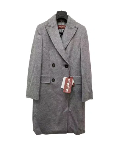 Max Mara Manuel Double-breasted Coat In Gray