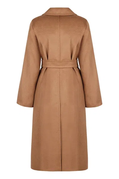 Max Mara Manuela Belted Coat In Brown