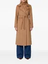 Max Mara Manuela Belted Coat In Nude