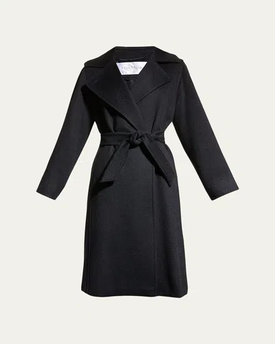Max Mara Manuela Belted Wrap Coat In Ultramarine
