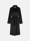 Max Mara 'manuela' Black Camel Coat In Black
