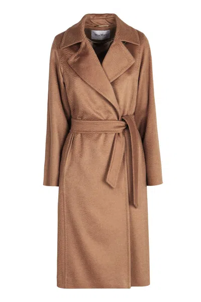 Max Mara Manuela Camelwool Coat In Brown