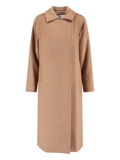 Max Mara Manuela Coat In Brown