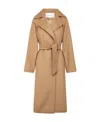 Max Mara Manuela Long-sleeved Coat In Nude