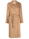 Max Mara Manuela Double-breasted Wool Coat In Nude