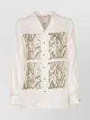 Max Mara Nabil Silk Twill Shirt In White
