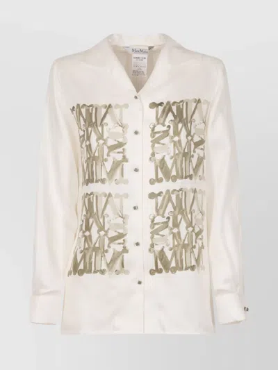 MAX MARA MARABESQUE PRINT SILK SHIRT