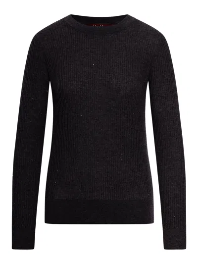 MAX MARA WOOL AND SILK SWEATER WITH SEQUINS