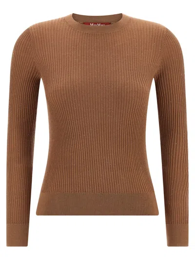 Max Mara Marabu Sweater In Brown