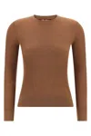 Max Mara Marabu Sequin-embellished Ribbed Sweater In Neutral