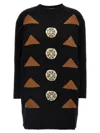 Max Mara Intarsia Wool And Cashmere Dress
