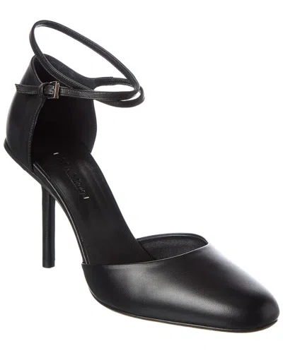 Max Mara Mare Jane Leather Pump In Black