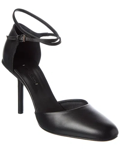 Max Mara Mare Jane Leather Pump In Black