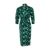 Max Mara Maremma Shirt Dress In Green