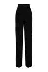 Max Mara Quero Cady Trousers In Nero