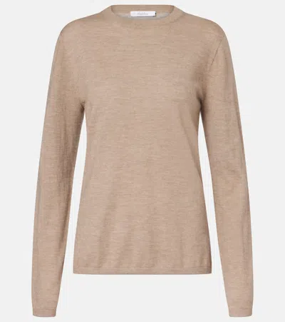 Max Mara Marica Long-sleeve Sweater In Neutral