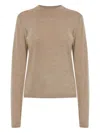 Max Mara Marica Long-sleeve Sweater In Neutral