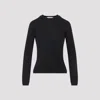 Max Mara Cashmere Crew Neck Slim Fit Sweater In Black