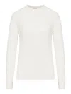 Max Mara Marica Sweater In Lightweight Cashmere Yarn In White