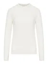 Max Mara Marica Sweater In Lightweight Cashmere Yarn In White