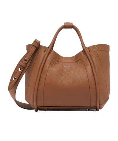 Max Mara Marine Mini Shoulder Bag In Brown