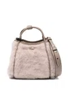 Max Mara Marine Satchel Bag In Neutral