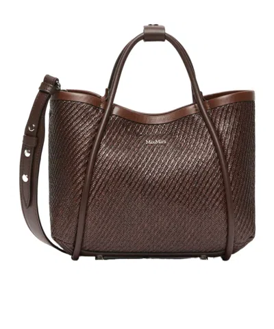Max Mara Marine Shoulder Bag In Brown