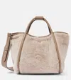 Max Mara Small Marine Bag In Alpaca And Wool Teddy Fabric In Brown