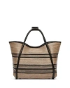 Max Mara Marine Stripes Bag In Clay