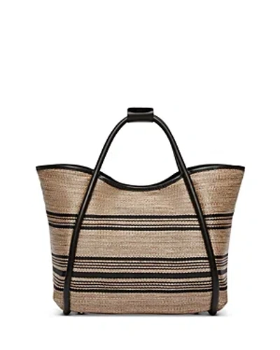 Max Mara Marine Stripes Bag In Clay