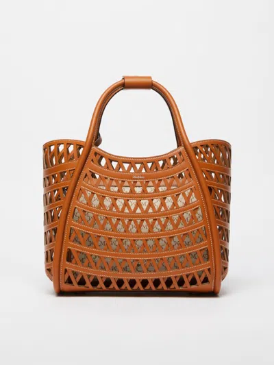 MAX MARA MAX MARA MARINESWEAVING HANDBAG LIGHT BROWN