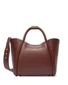 Max Mara Marins Bordeaux Leather Handbag In Burgundy