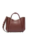 Max Mara Marinxs Extra Small Bordeaux Leather Handbag In Burgundy