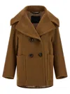 Max Mara 'mario' Coat In Brown