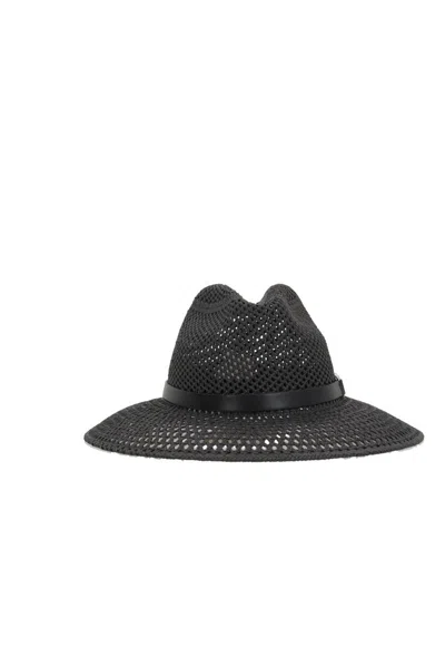 Max Mara Marocco Logo Plaque Hat In Black