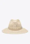 Max Mara Wide Brim Hat With Structured Crown In Beige