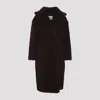 Max Mara Double-breasted Knee-length Alpaca Coat In Burgundy
