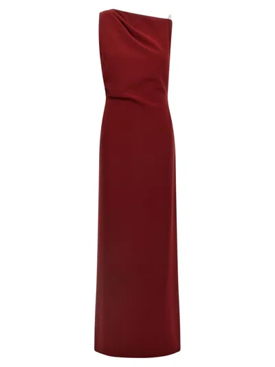 MAX MARA MAROON PENTOLA DRESS