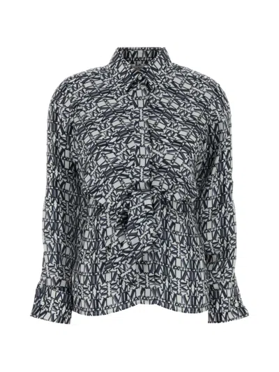 Max Mara Marte Logo-detail Shirt In White