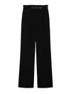 Max Mara Marusca High-waisted Wool Trousers In Black