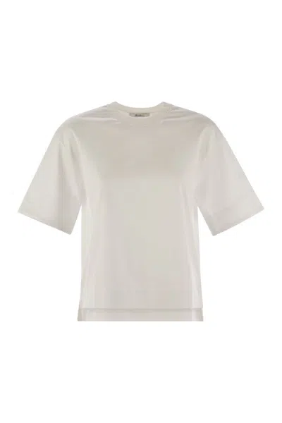 Max Mara Estella Cotton T-shirt In White