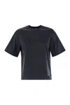 Max Mara Nerina Black Cotton Short-sleeve T-shirt In Blue