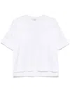 Max Mara Cotton Top With Subtle Logo Detail