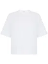 Max Mara Maser Short White Cotton T-shirt In White