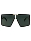 Max Mara Gold Black Metal Sunglasses
