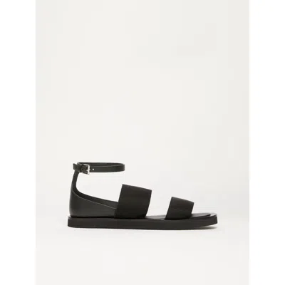 Max Mara Sandals Masonry Woman Black Cloth