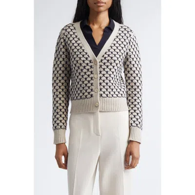 MAX MARA MAX MARA MASTRO CRYSTAL EMBELLISHED WOOL BLEND CARDIGAN