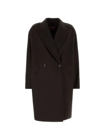 Max Mara Mastro Double-breasted Coat In Brown