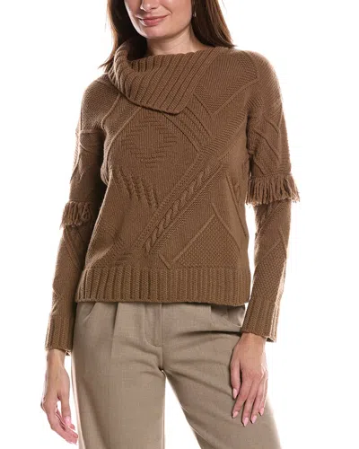 Max Mara Mastro Wool Sweater In Animal Print
