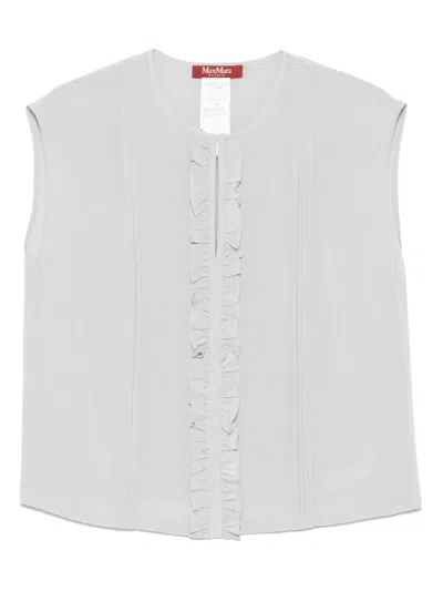 Max Mara Matilde Bluse In Grau